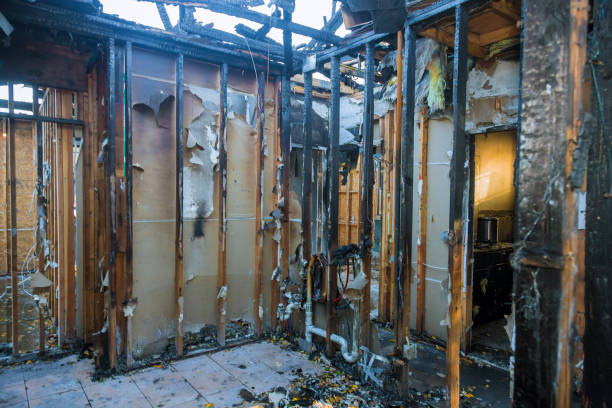 Professional Fire Damage Restoration technician working in Willingboro, NJ